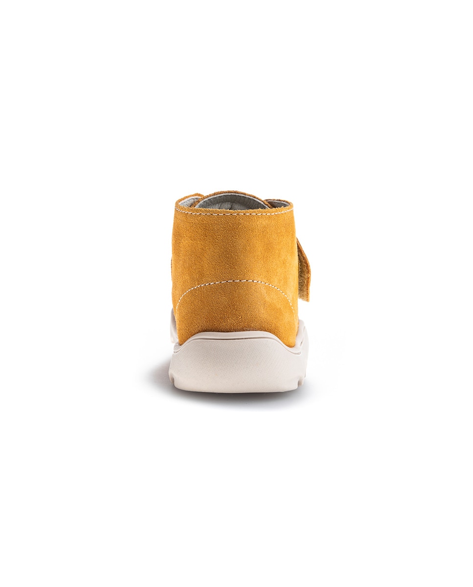Botas Infantil de Pele com Velcro Pablosky Amarelo-6