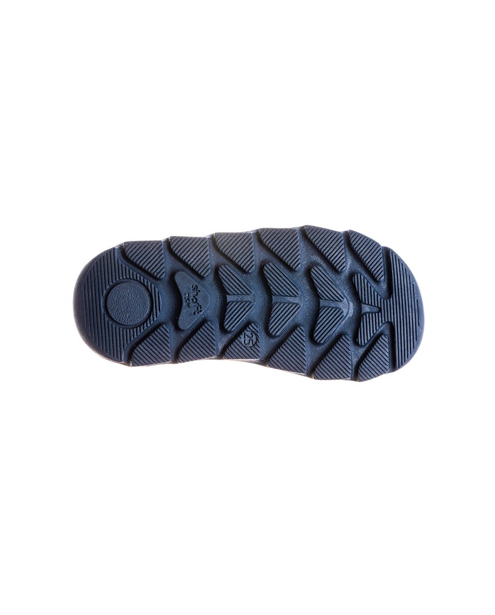 Botas Infantil de Pele com Velcro Pablosky Azul-marinho-4