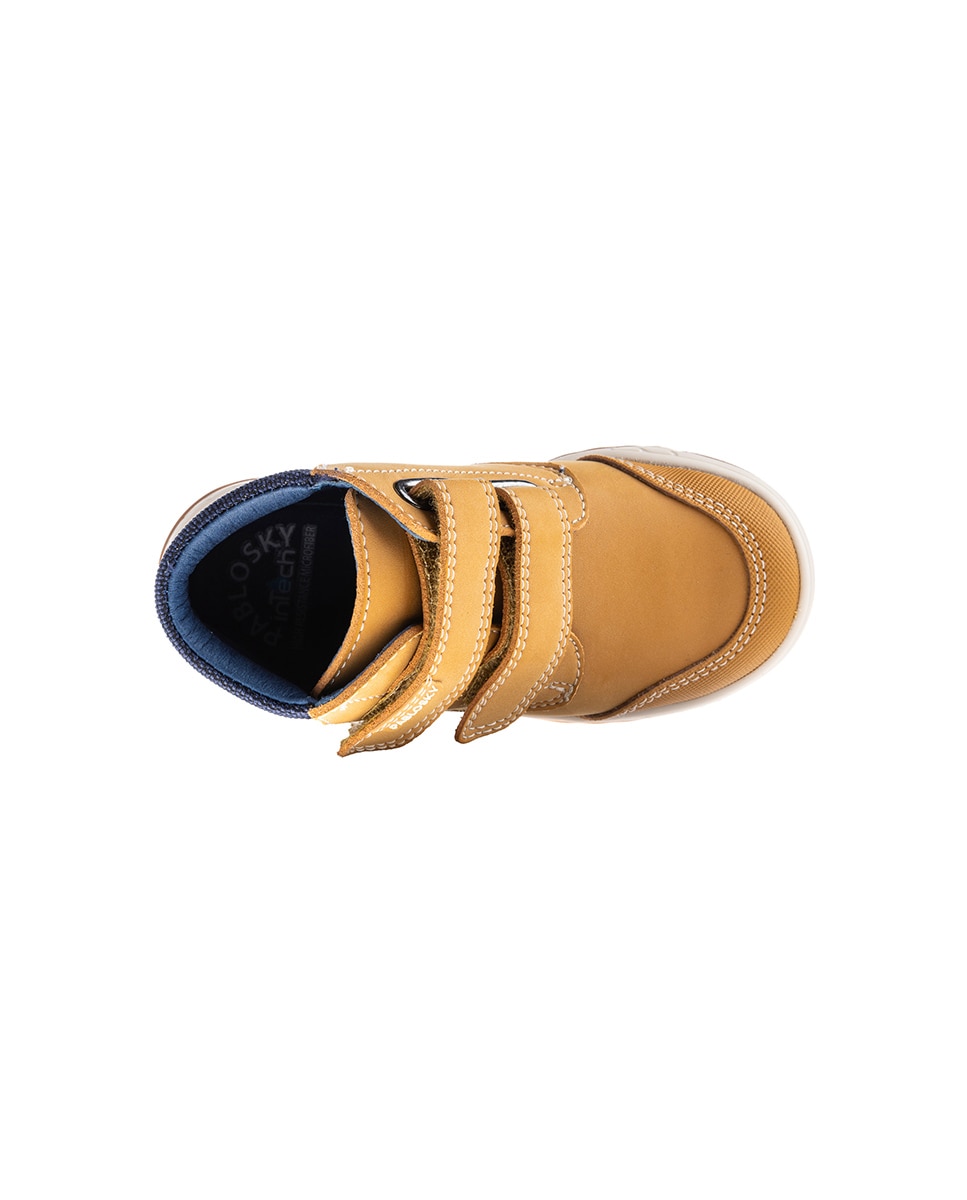 Botas Infantil Pablosky com Velcro Amarelo-4