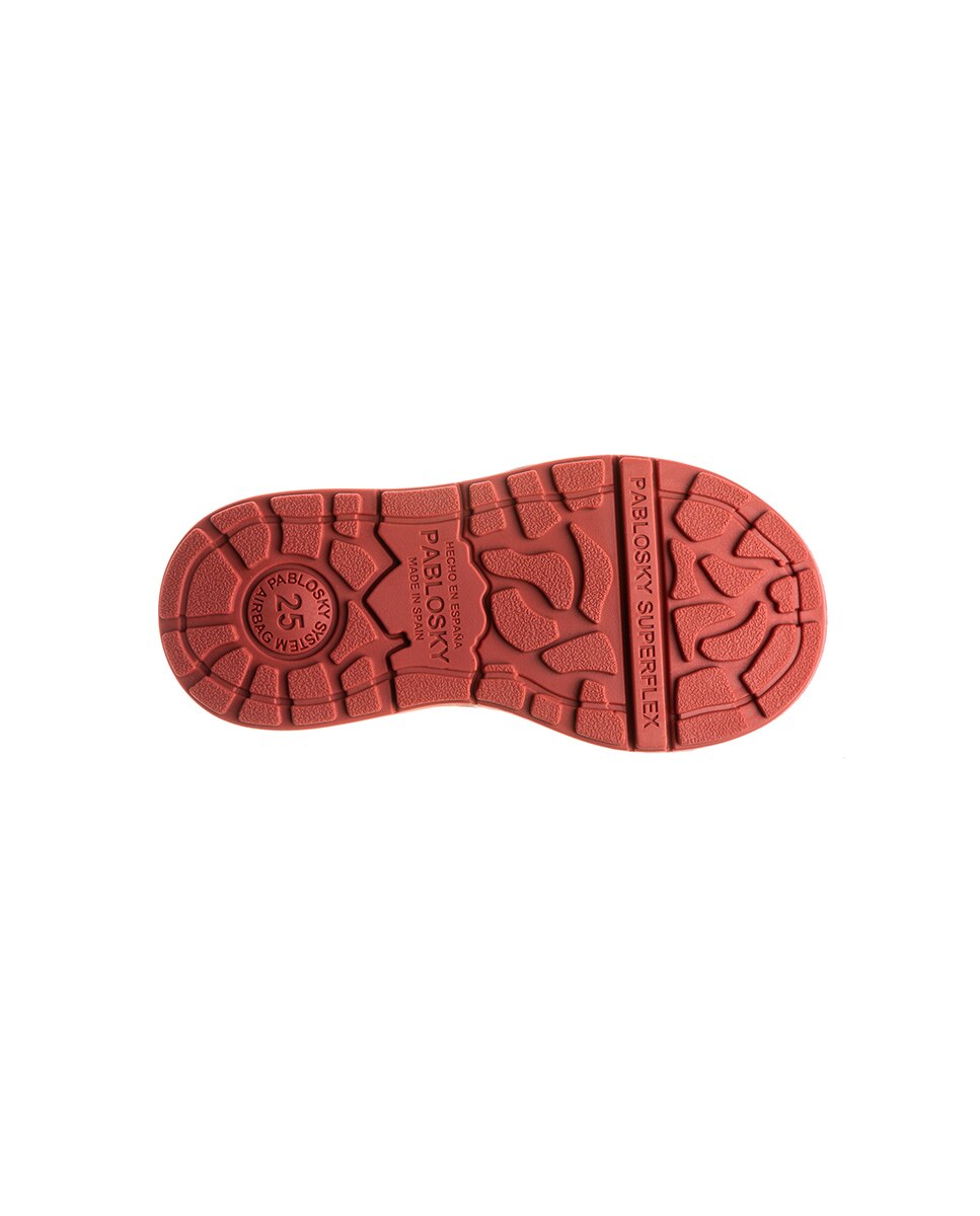 Botas de Leader-tech com Velcro Castanho / Laranja-3