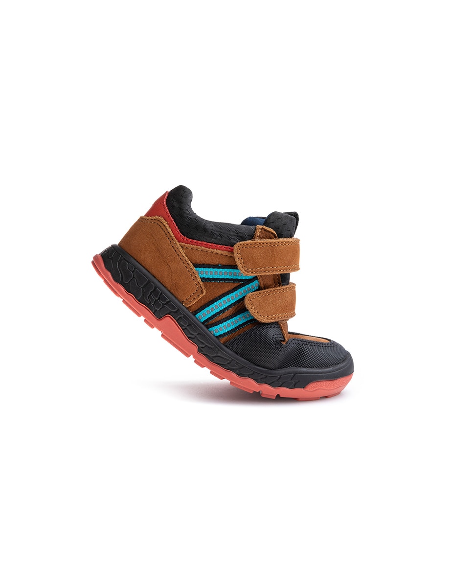 Botas de Leader-tech com Velcro Pablosky Castanho / Laranja-6