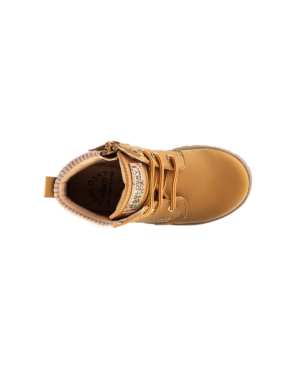 Botas Infantil Pablosky com Fecho Zip Amarelo-4