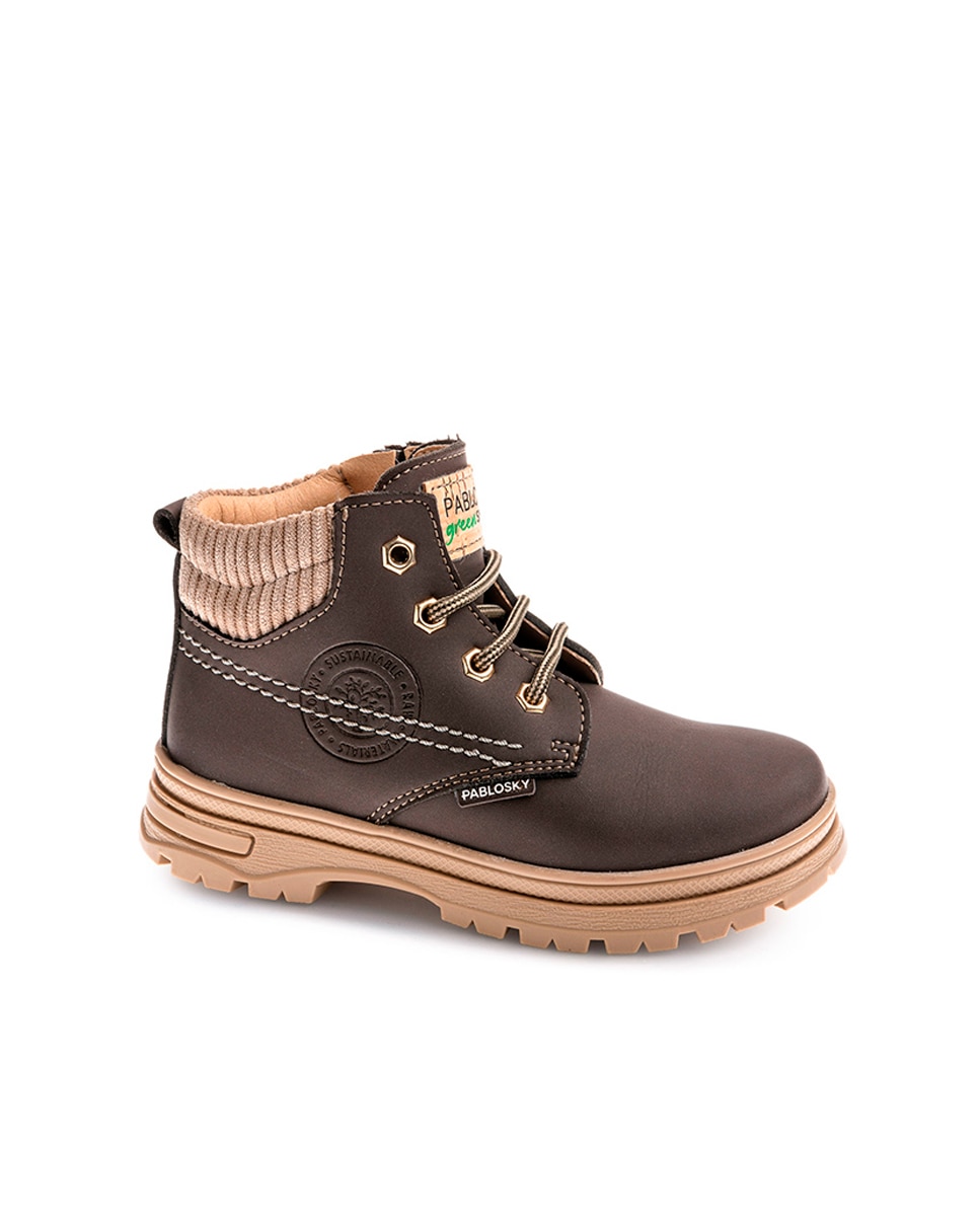 Botas Infantil Pablosky com Fecho Zip Castanho-1