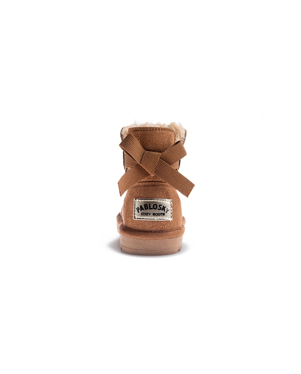 Botins Infantil Pablosky com Fecho Zip Castanho-4