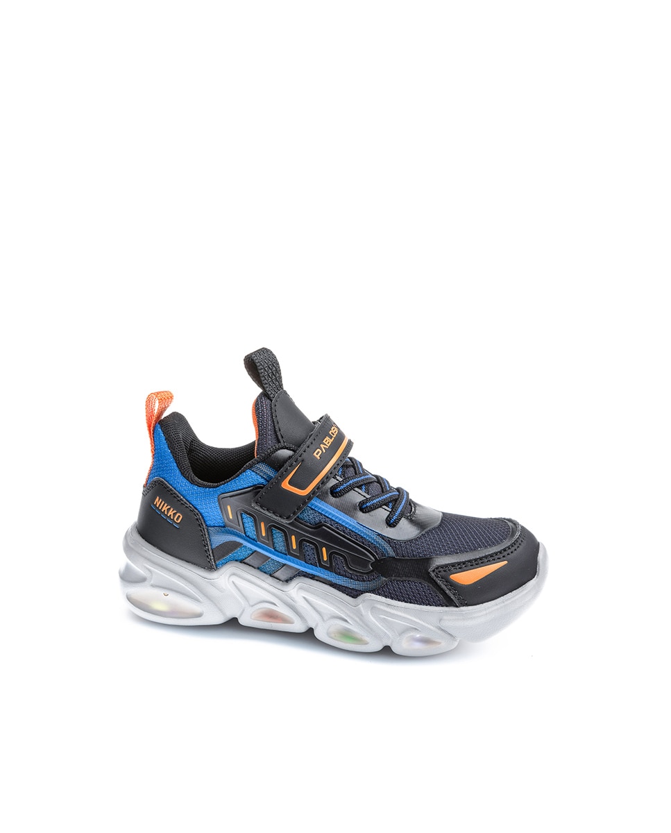 Sapatilhas Desportivas Infantil com Velcro Pablosky Azul-1