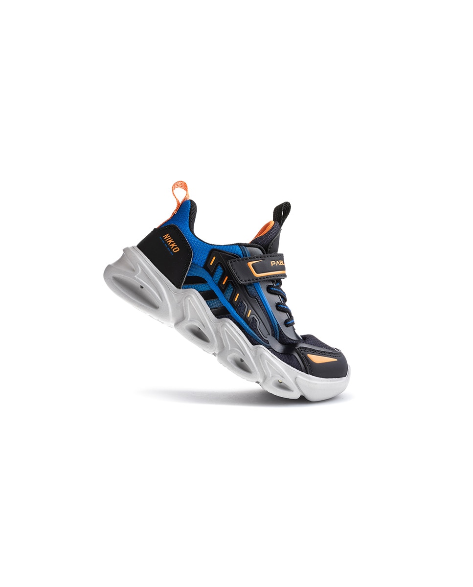 Sapatilhas Desportivas Infantil com Velcro Pablosky Azul-5