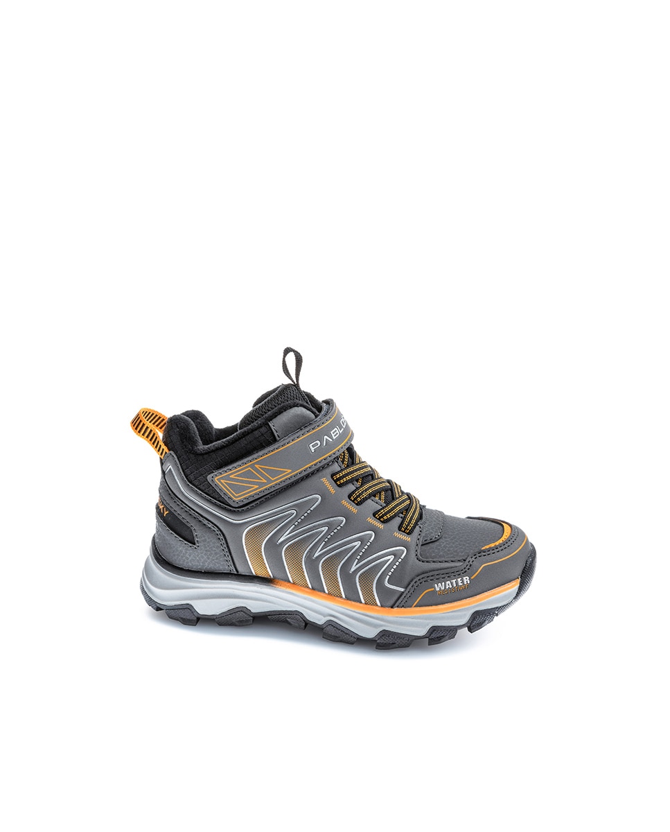 Sapatilhas Desportivas Infantil Pablosky com Velcro Cinzento-1