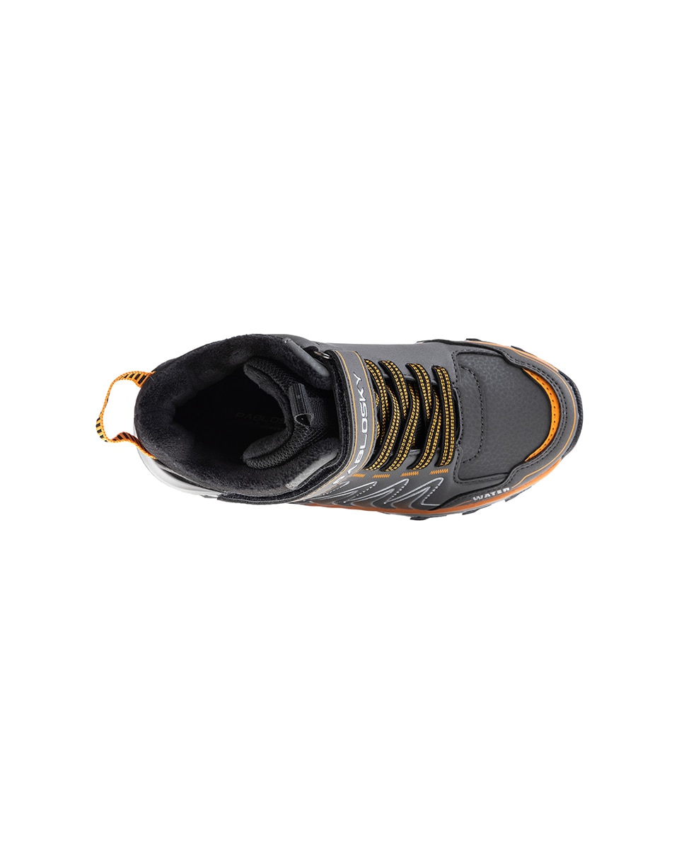 Sapatilhas Desportivas Infantil Pablosky com Velcro Cinzento-3