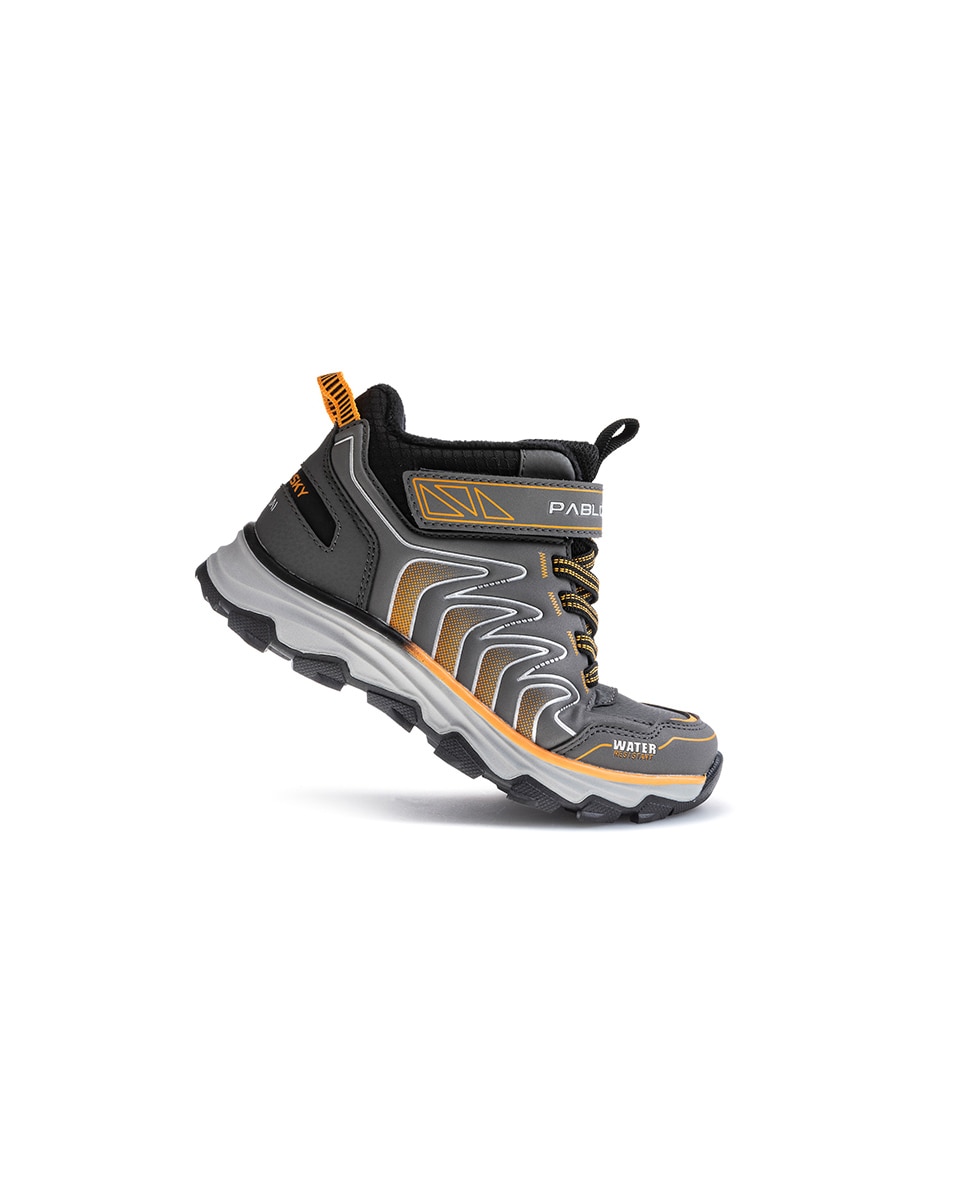 Sapatilhas Desportivas Infantil Pablosky com Velcro Cinzento-5