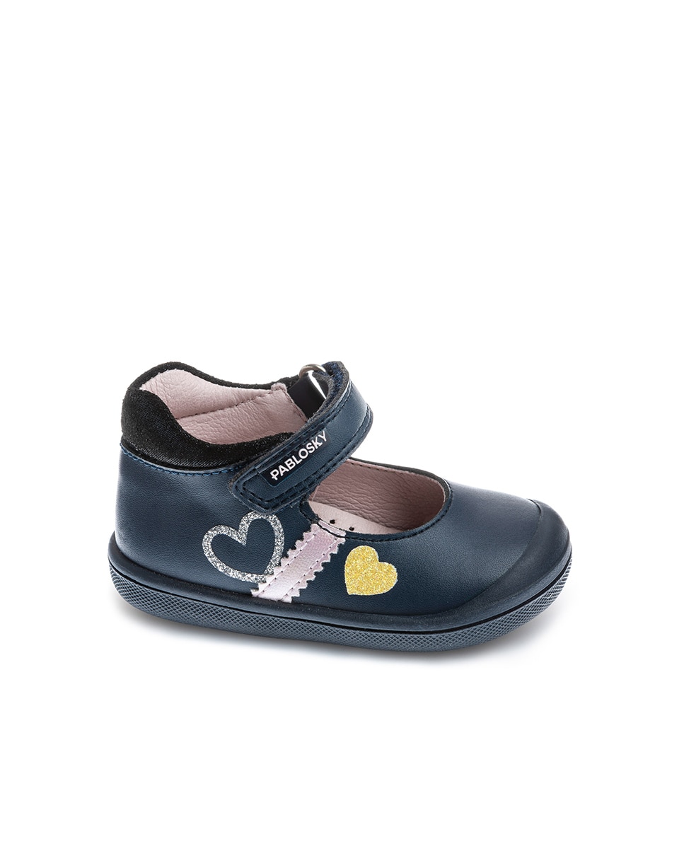 Merceditas de Bebé de Leader-tech com Velcro Pablosky Azul-escuro-1
