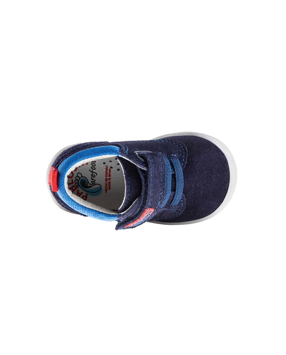 Botas de Bebé em Pele com Velcro Pablosky Azul-marinho-5