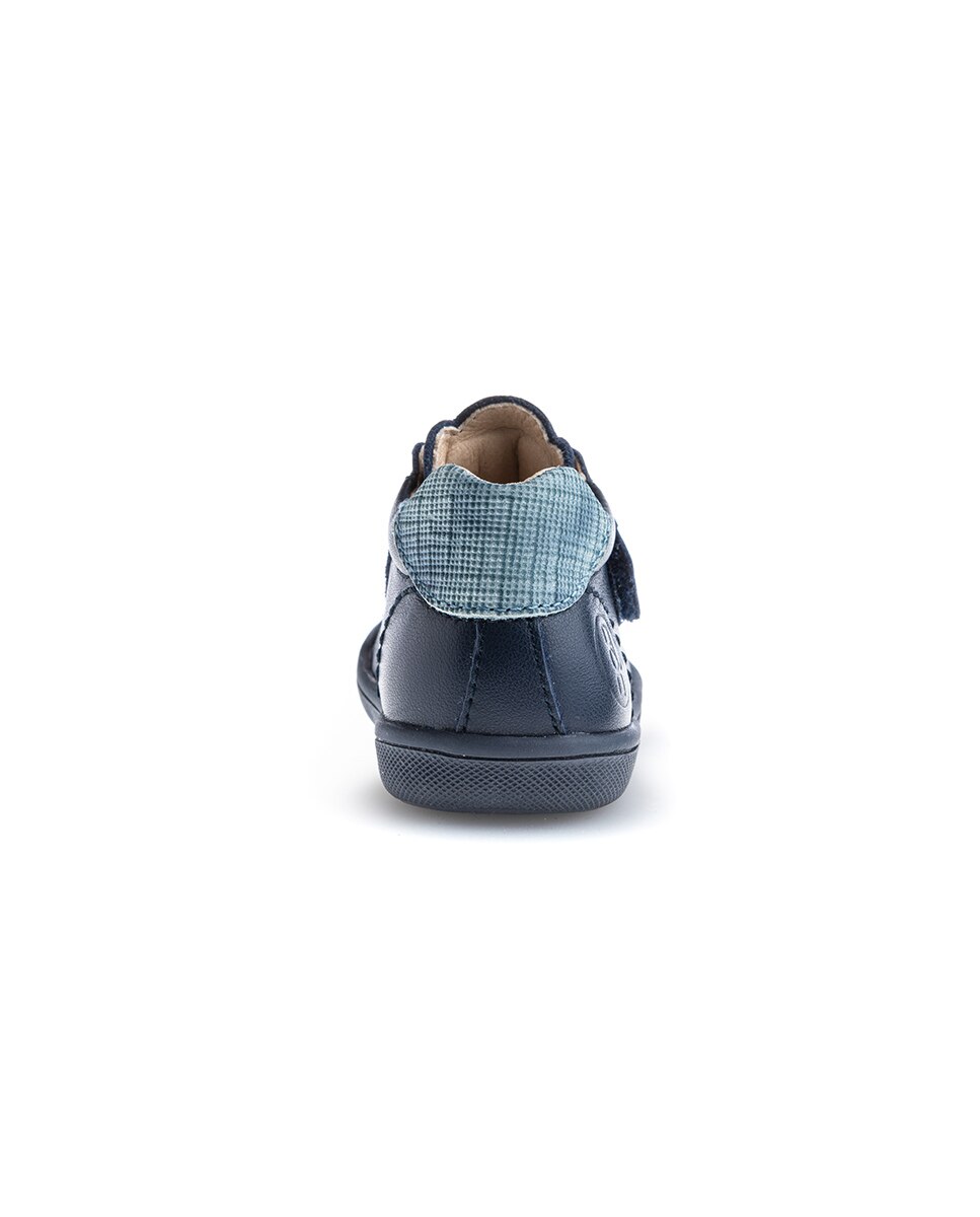 Sapatos para Bebé de Pele com Velcro Pablosky Azul-marinho-6