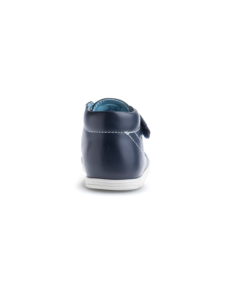 Botas de Bebé em Pele com Velcro Pablosky Azul-marinho-6