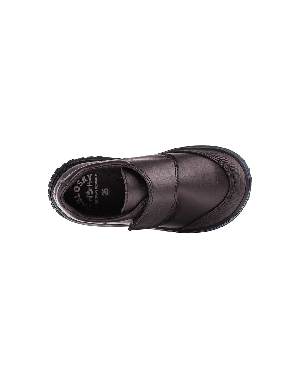 Bluchers Infantil de Leader-tech com Velcro Pablosky Castanho-5
