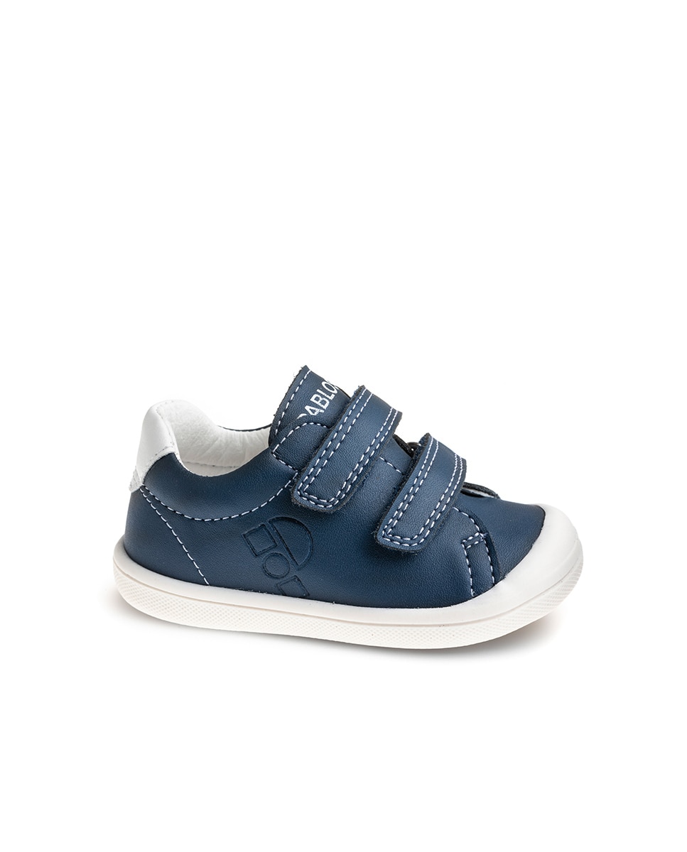 Sapatilhas para Bebés Pablosky Têxteis com Velcro Azul-1