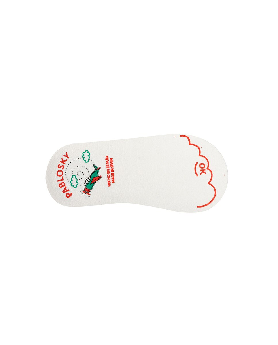 Sapatilhas para Bebés Pablosky Têxteis com Velcro Azul-5