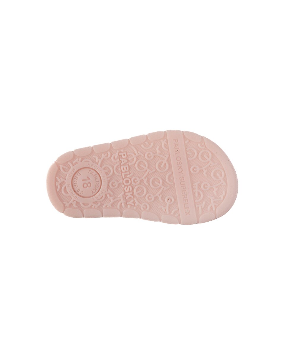 Sandálias para Bebé de Pele com Velcro Branco/Roxo-3