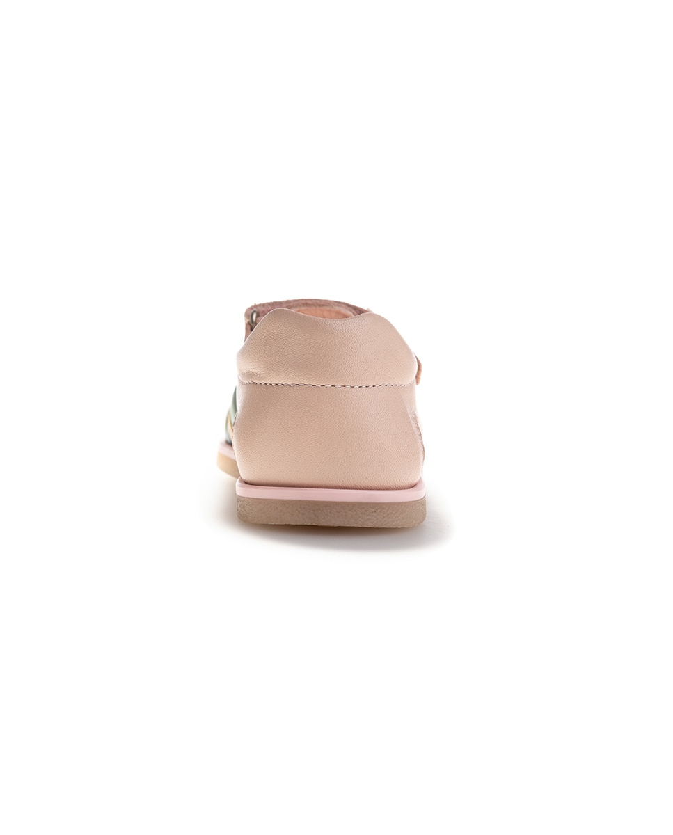Sandálias para Bebé Barefoot com Velcro Pablosky Rosa-claro-5