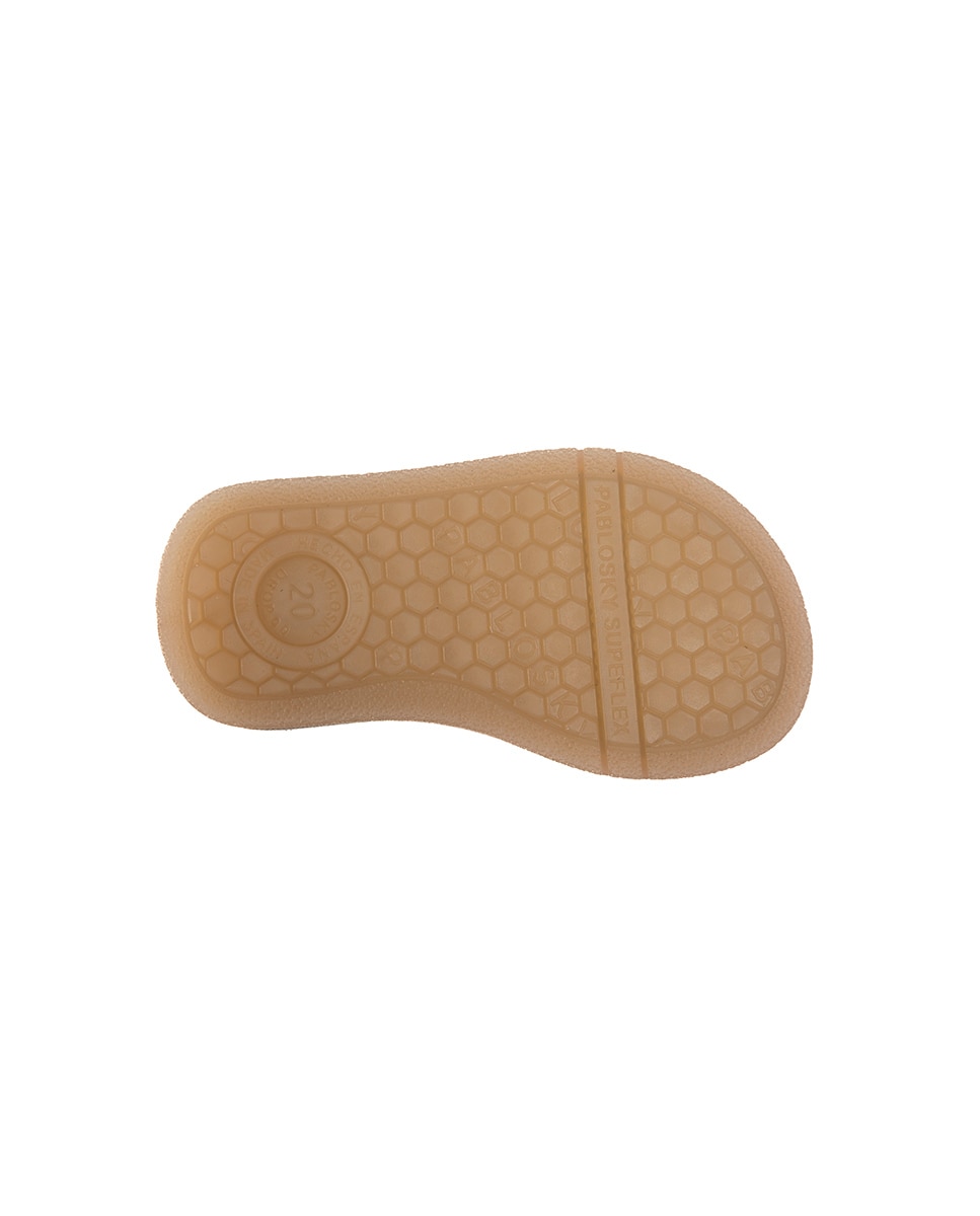 Sandálias para Bebé Barefoot com Velcro Pablosky Rosa-claro-3