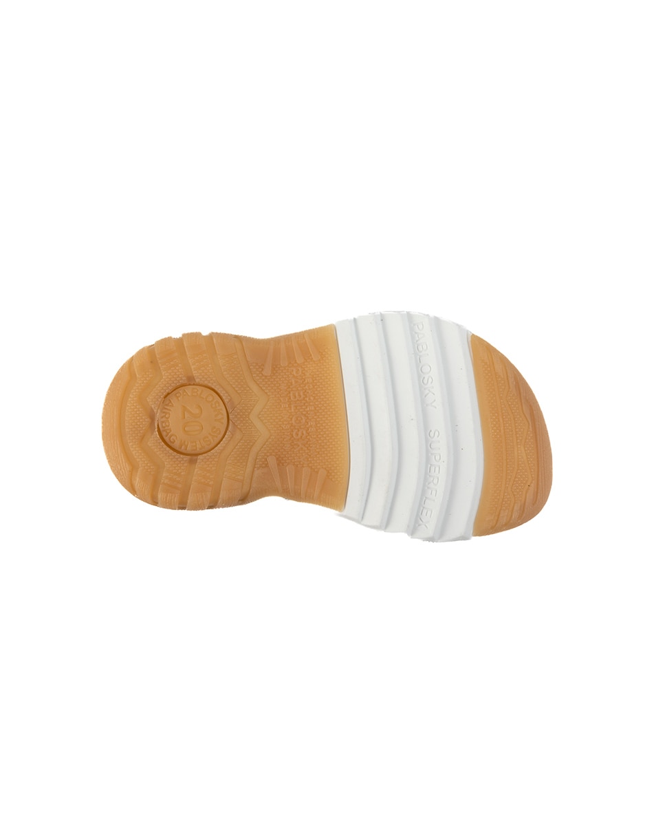 Sandálias para Bebé de Pele com Velcro Amarelo-3