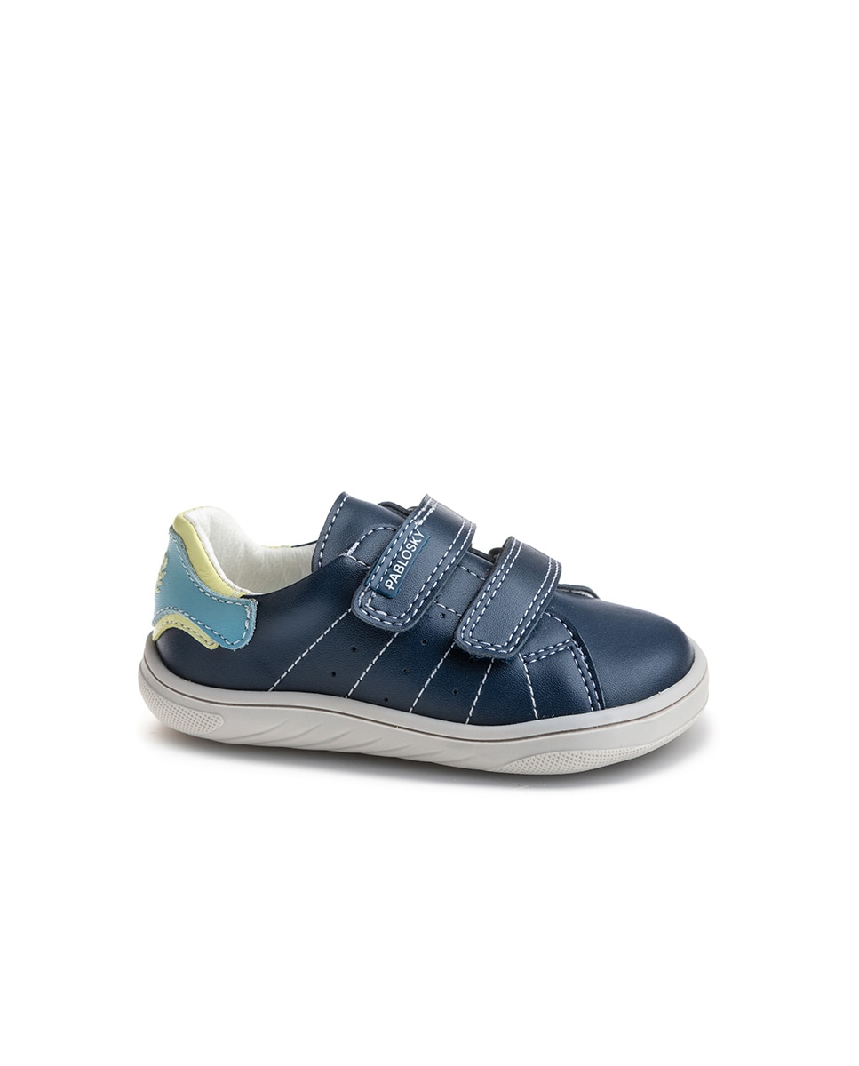 Sapatilhas Desportivas para Bebé de Leader-tech com Velcro Azul-escuro-1