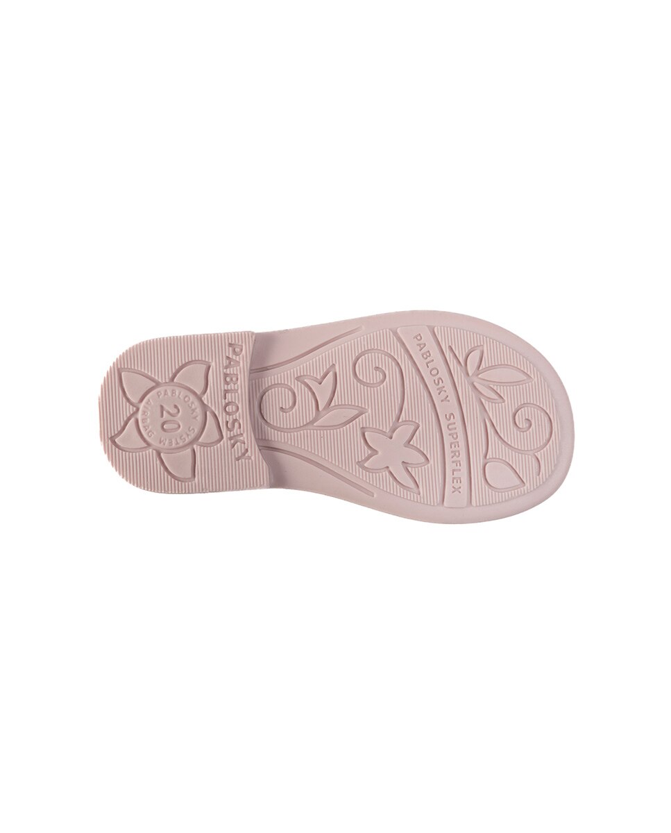 Merceditas de Bebé com Velcro Pablosky Rosa-claro-3