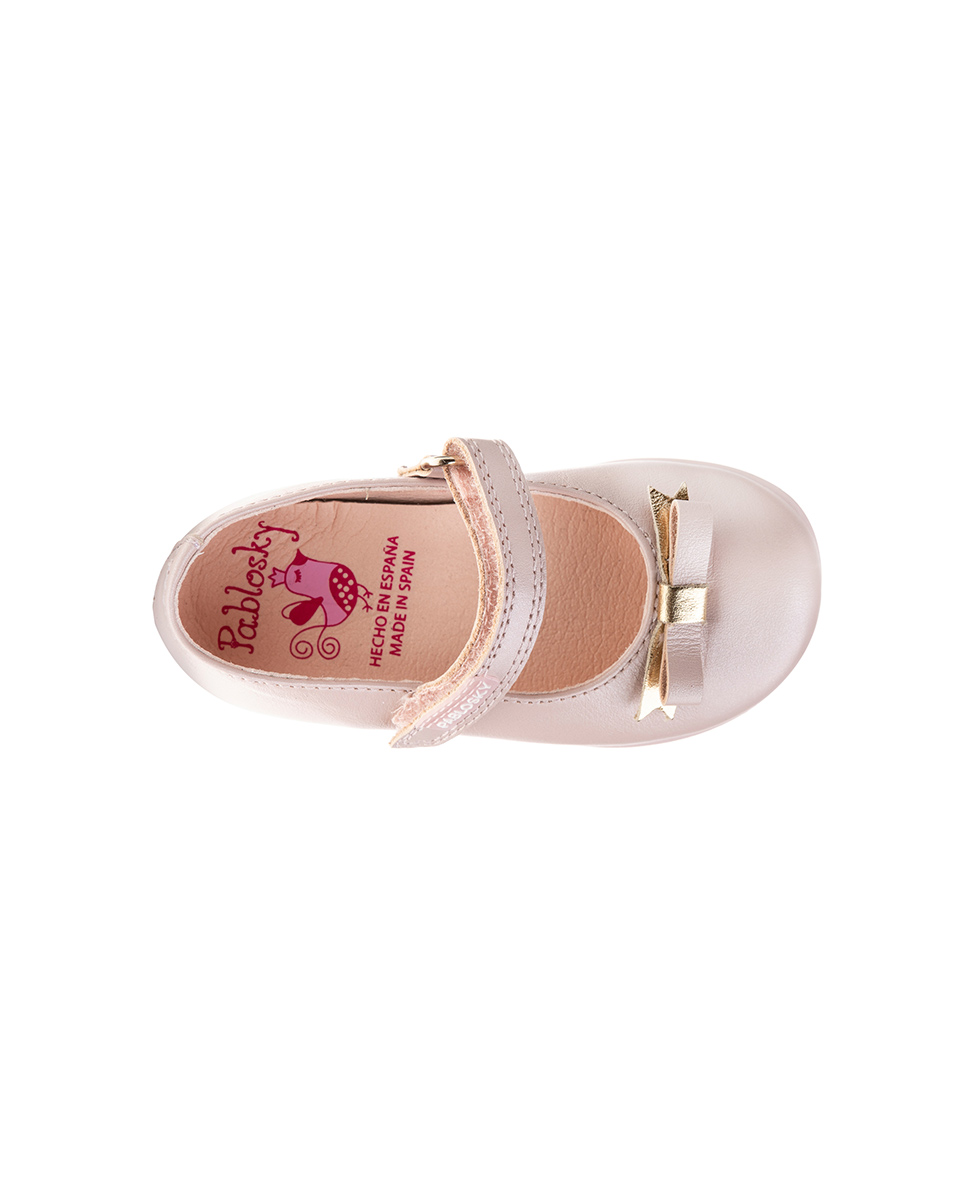 Merceditas de Bebé com Velcro Pablosky Rosa-claro-4