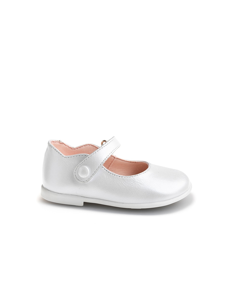 Merceditas de Bebé com Velcro Branco-1