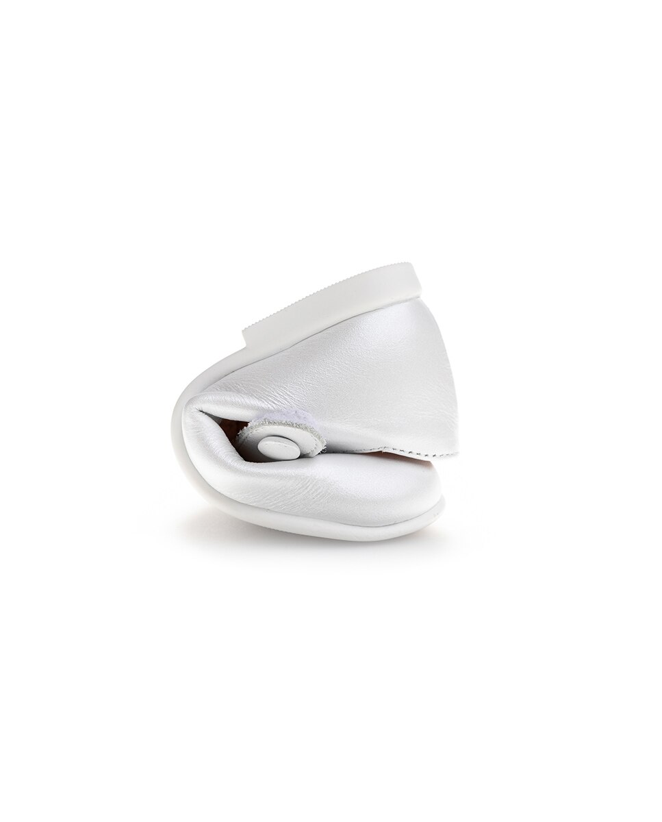 Merceditas de Bebé com Velcro Branco-2