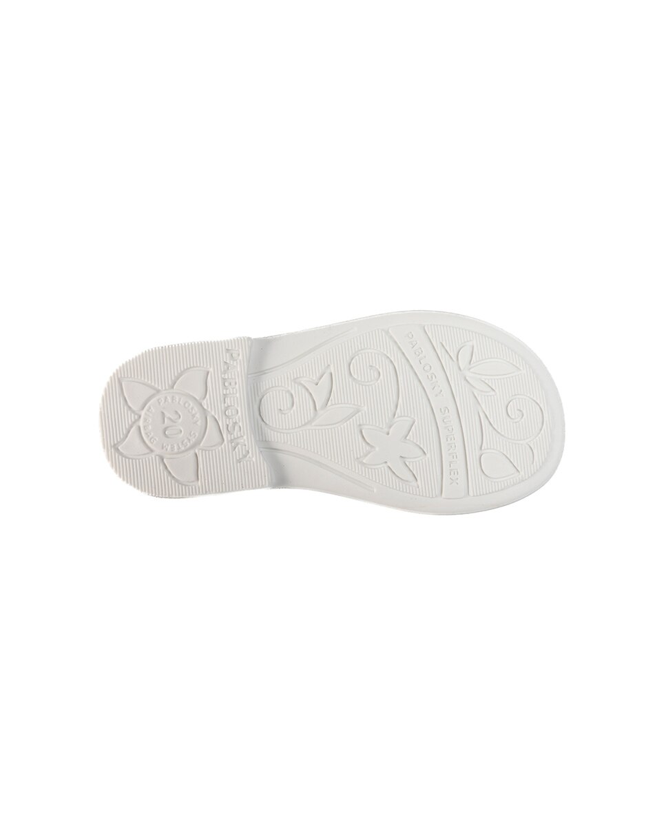 Merceditas de Bebé com Velcro Branco-3