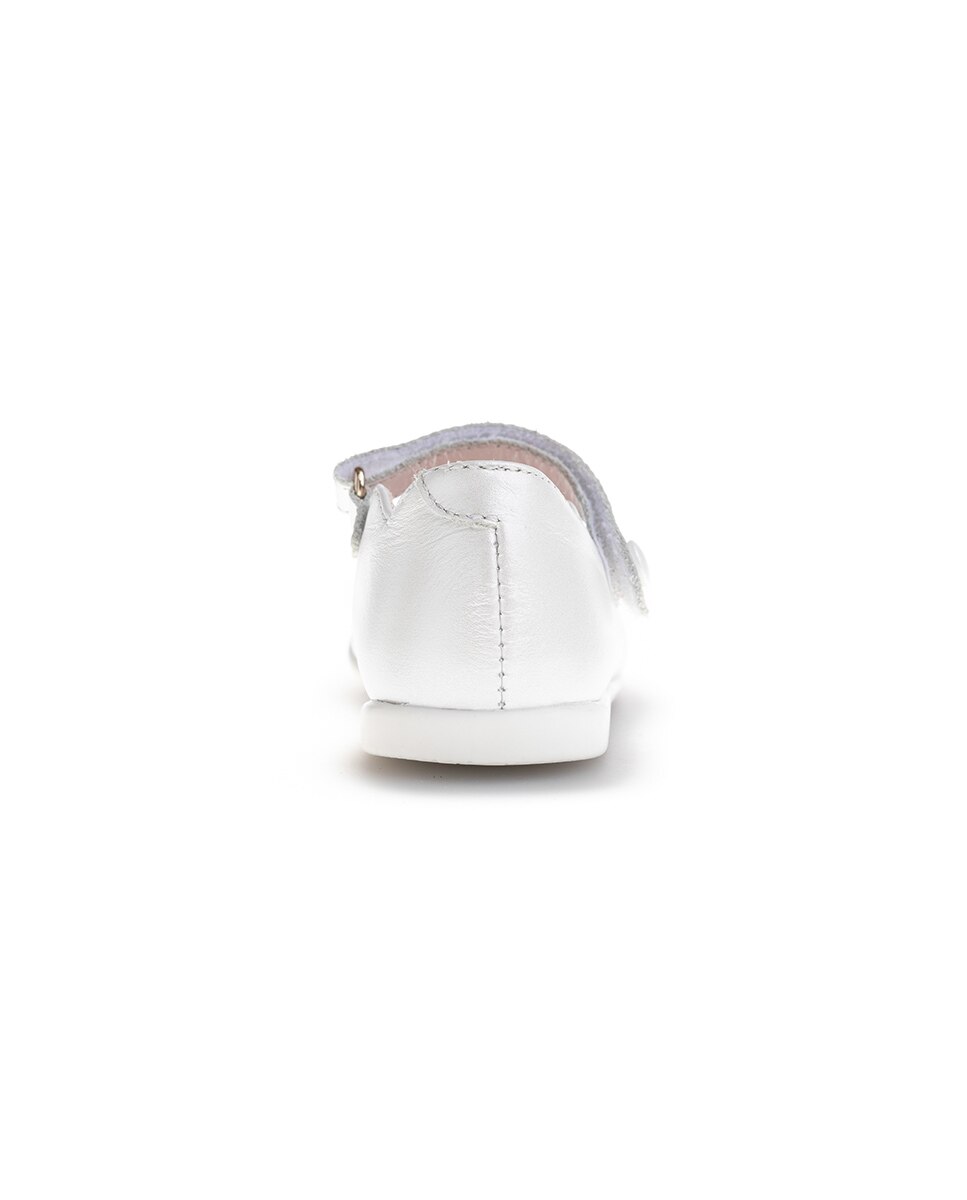 Merceditas de Bebé com Velcro Branco-6