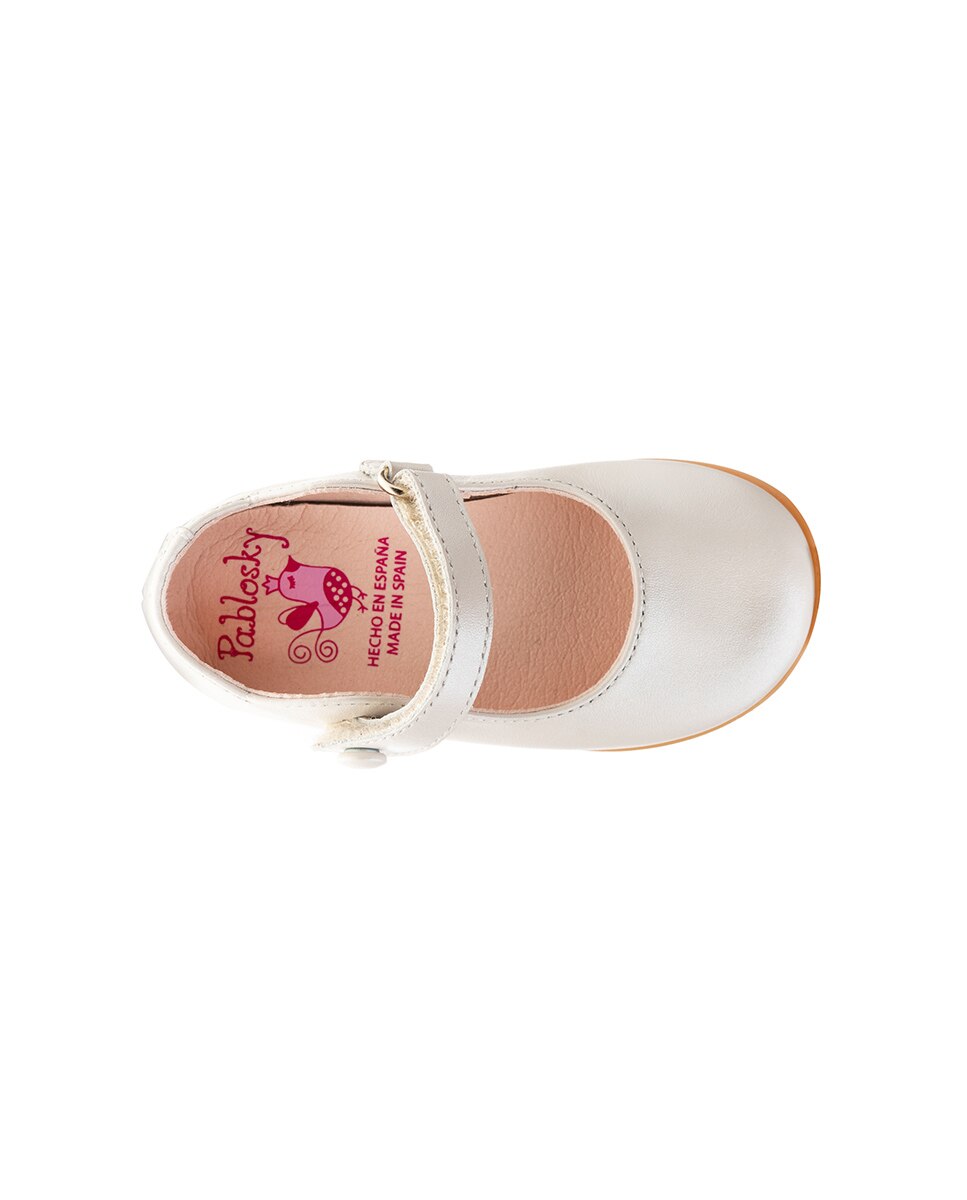 Merceditas de Bebé com Velcro Pablosky Bege-4