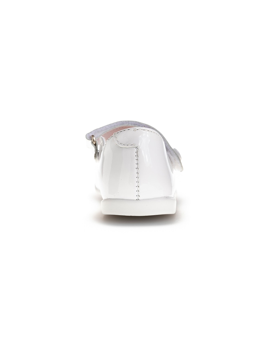 Merceditas de Bebé com Velcro Branco-6
