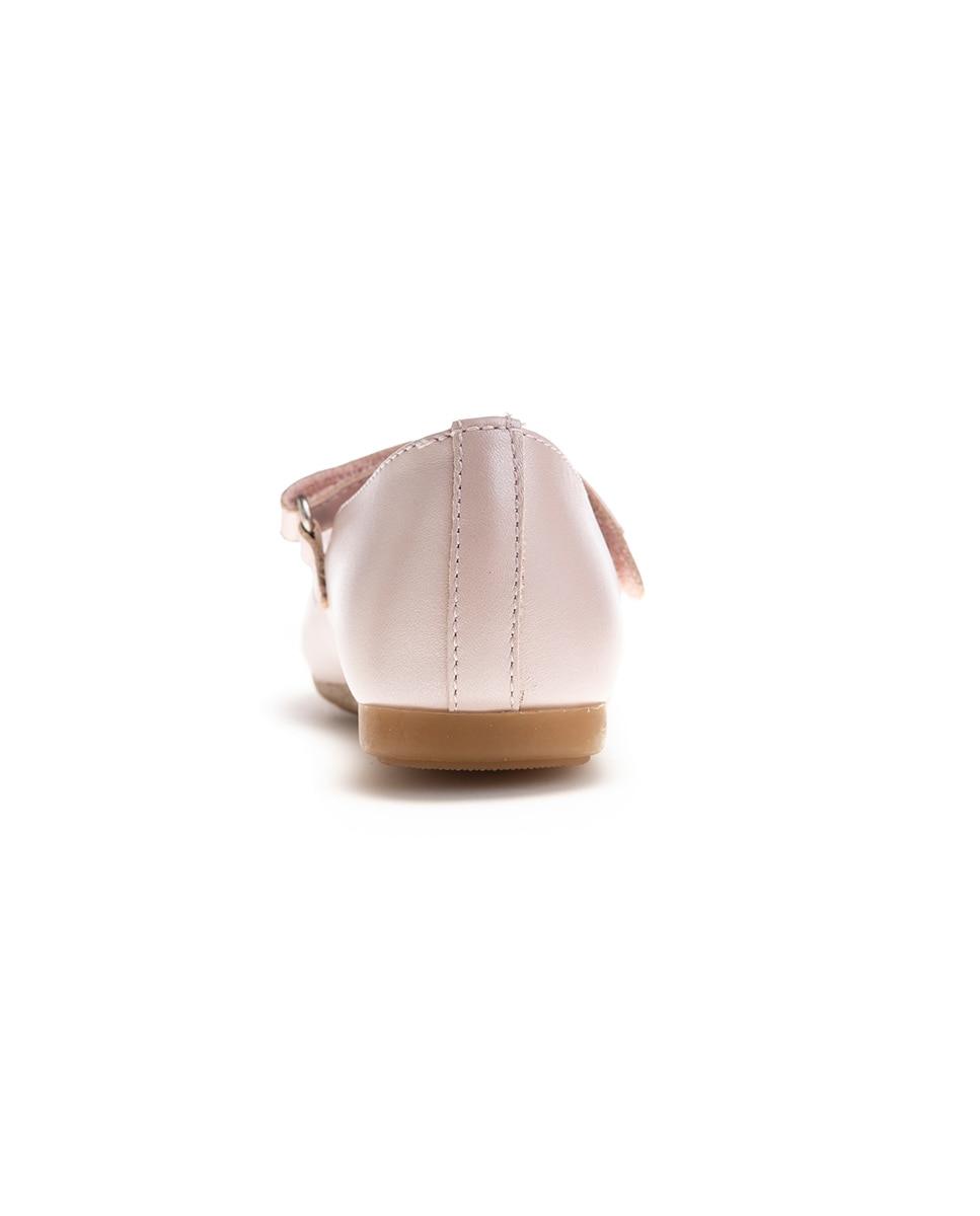 Sapatos de Presilha Infantil com Velcro Rosa-claro-5