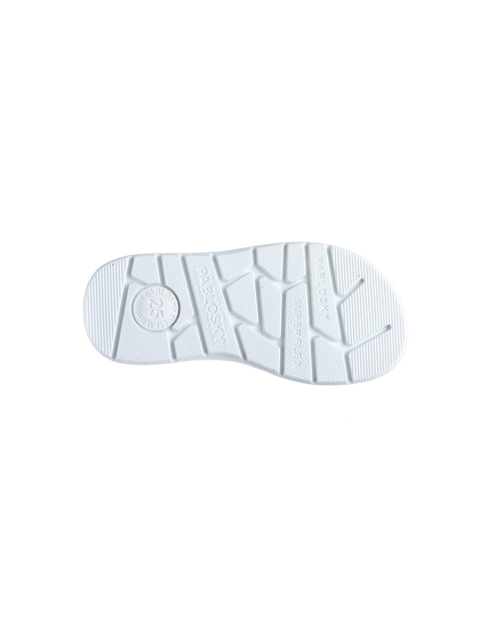 Sandálias Abertas Infantil com Velcro Branco-3