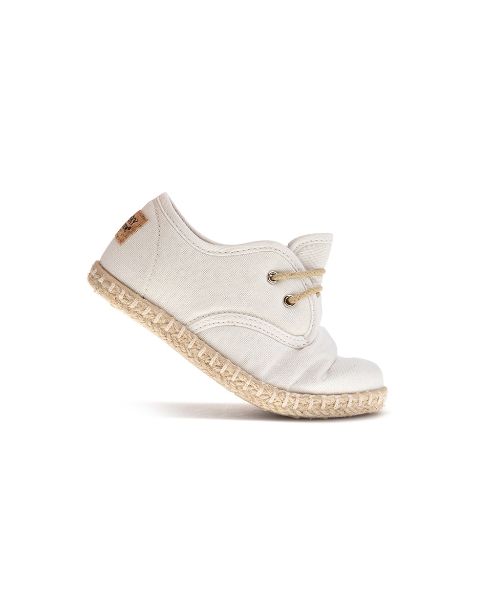 Sapatos Casual Infantil com Atacadores Branco-2