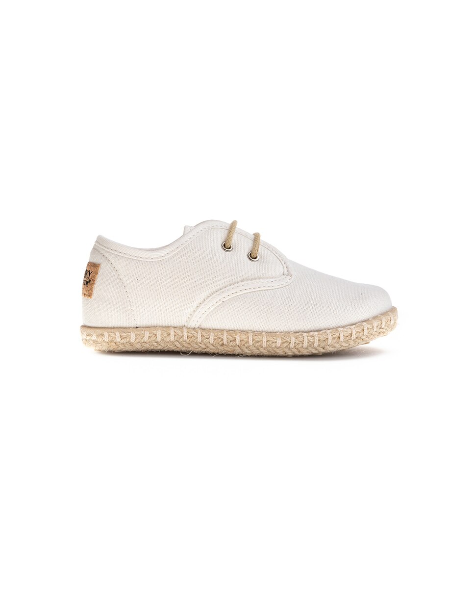 Sapatos Casual Infantil com Atacadores Branco-6