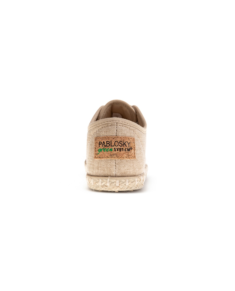 Sapatos Casual Infantil com Atacadores Natural-5
