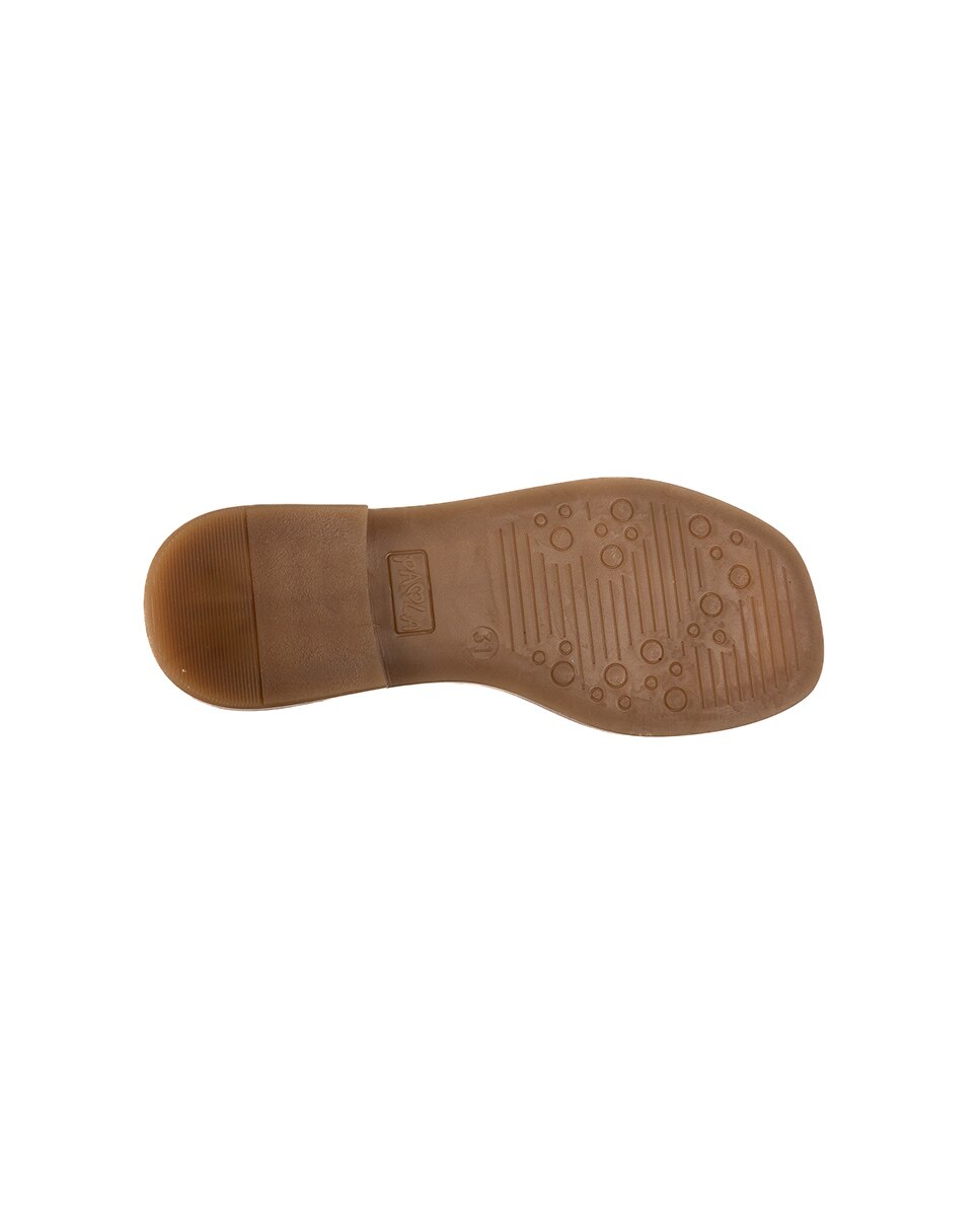 Sandálias Infantil de Pele com Fivela Branco-3