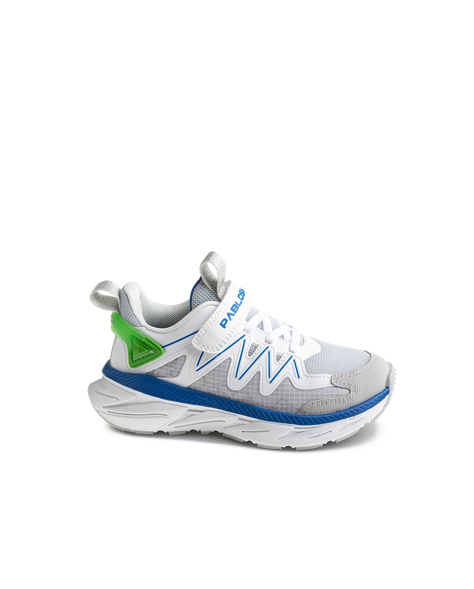 Sapatilhas Desportivas Infantil com Velcro Pablosky Branco-1