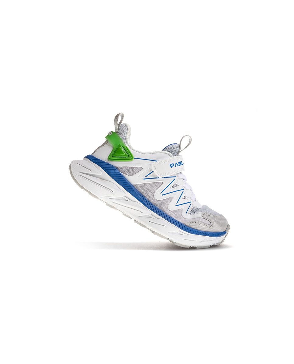 Sapatilhas Desportivas Infantil com Velcro Pablosky Branco-2