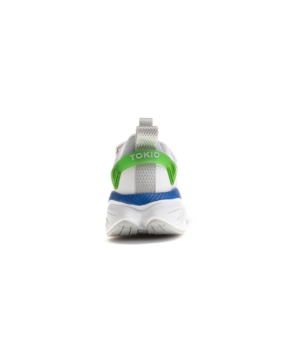 Sapatilhas Desportivas Infantil com Velcro Pablosky Branco-4
