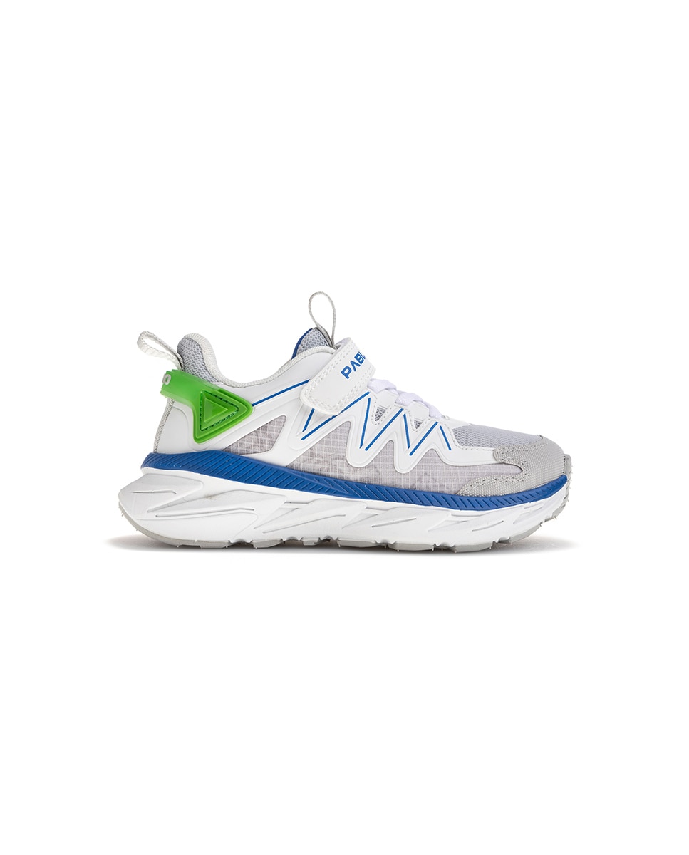 Sapatilhas Desportivas Infantil com Velcro Pablosky Branco-5