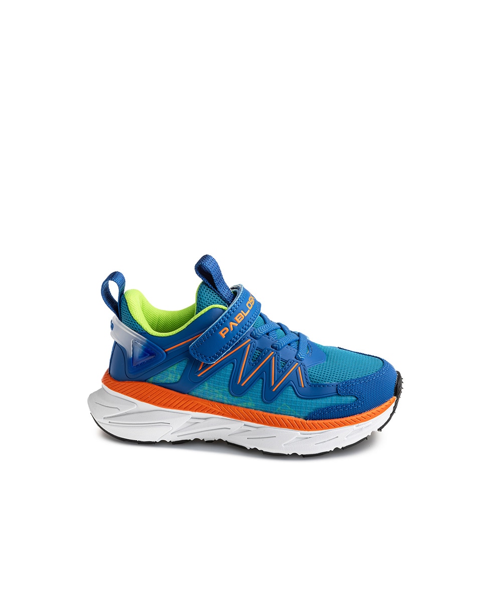 Sapatilhas Desportivas Infantil com Velcro Pablosky Azul-1