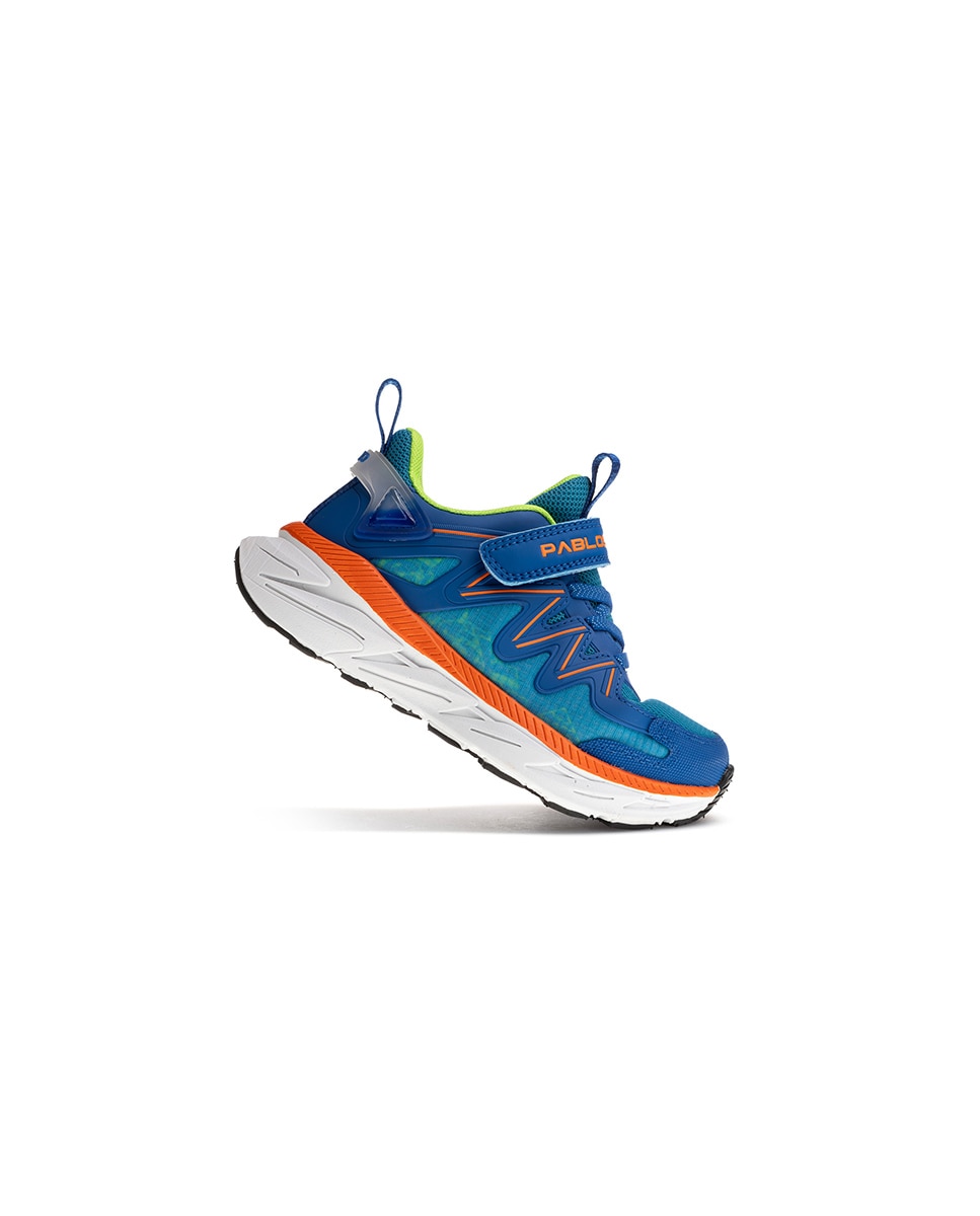 Sapatilhas Desportivas Infantil com Velcro Pablosky Azul-2