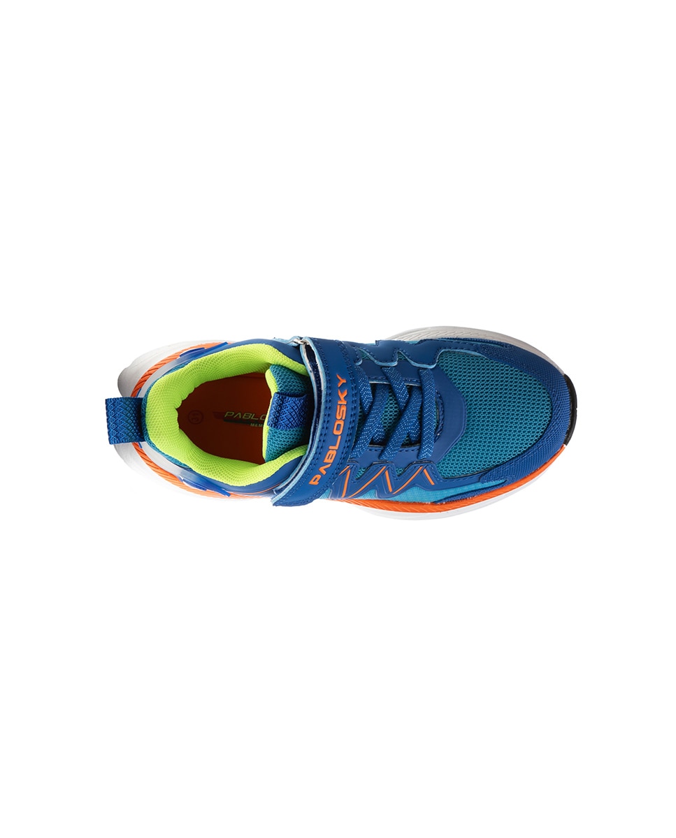 Sapatilhas Desportivas Infantil com Velcro Pablosky Azul-3