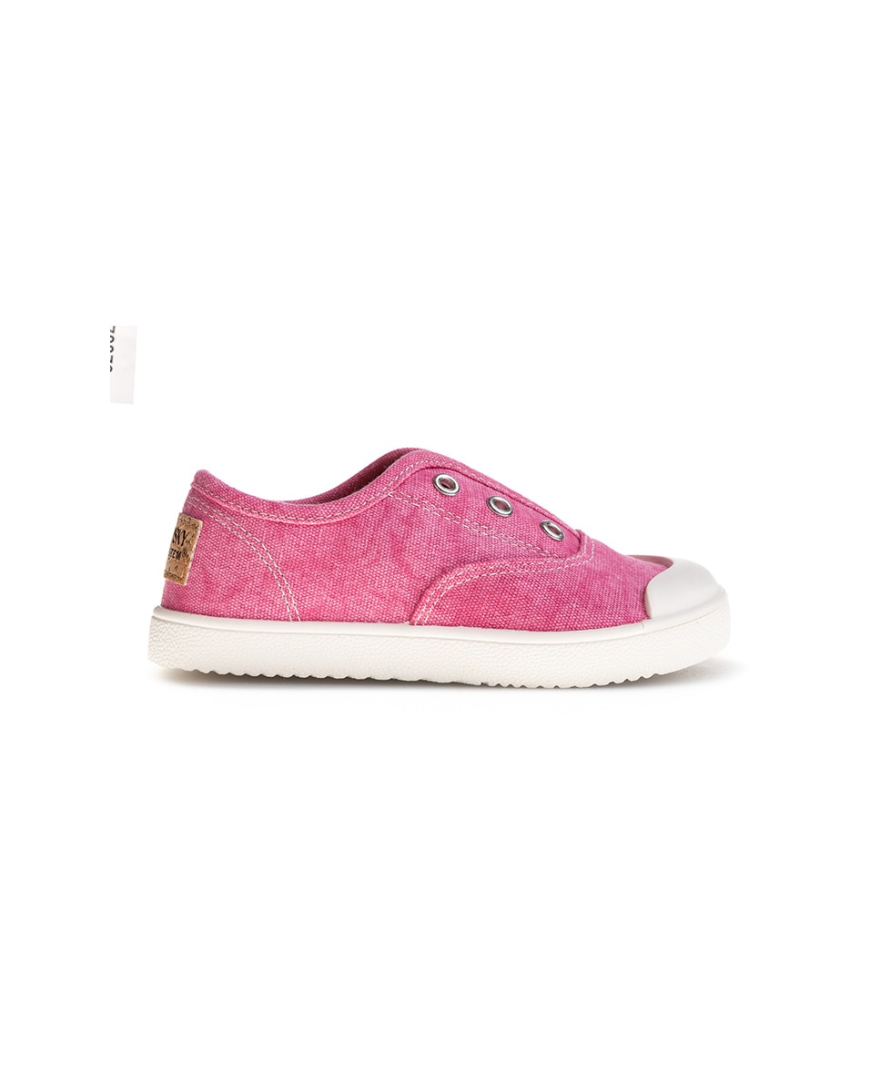 Sapatilhas de Lona Barefoot com Elástico Pablosky Rosa-6