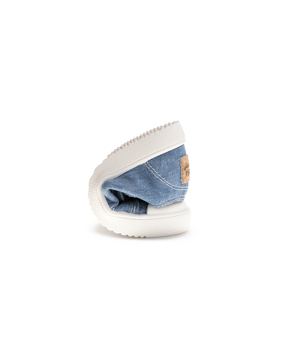Sapatilhas de Lona Barefoot com Velcro Pablosky Azul-2