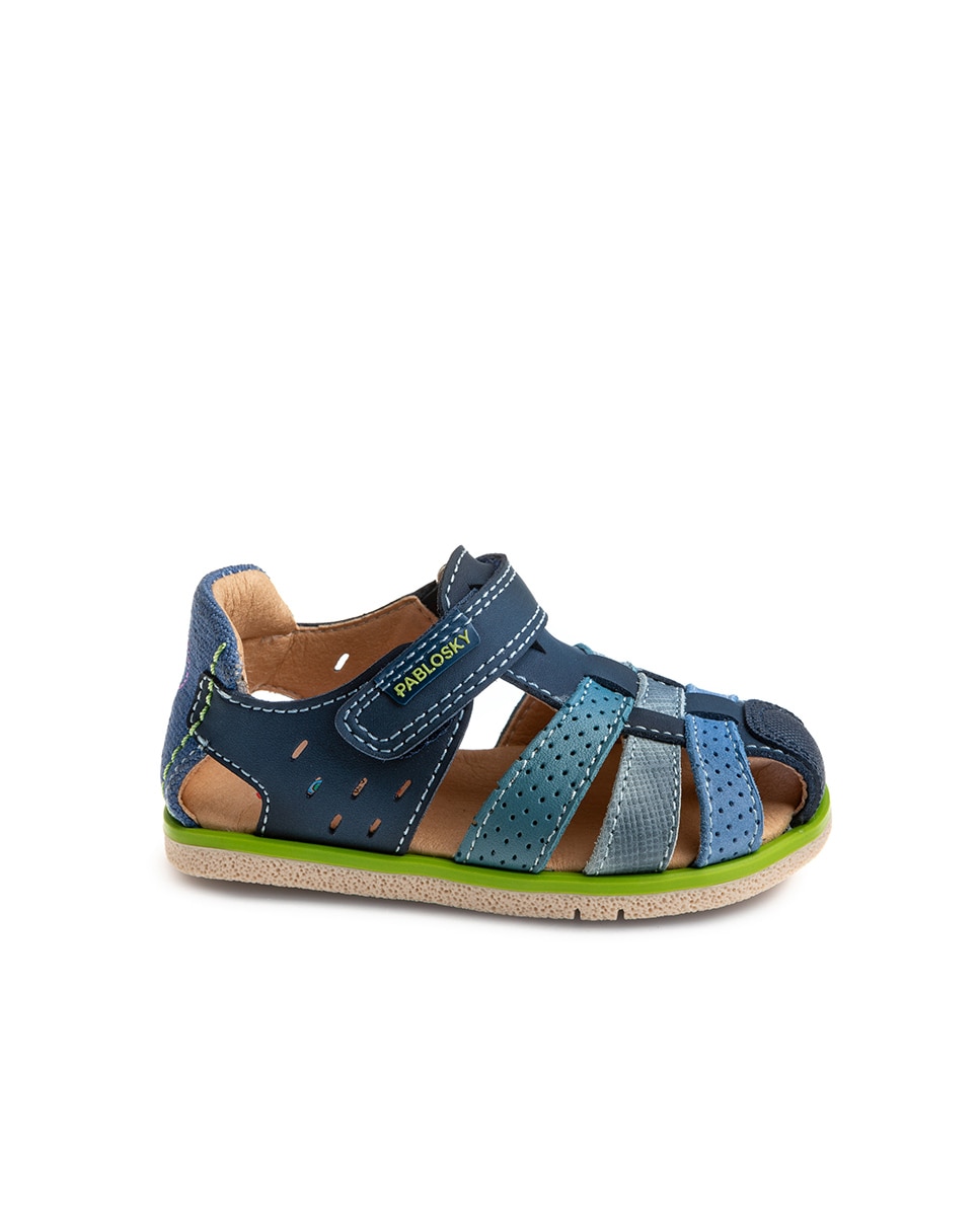 Sandálias para Bebé de Leader-tech com Velcro Azul-marinho-1