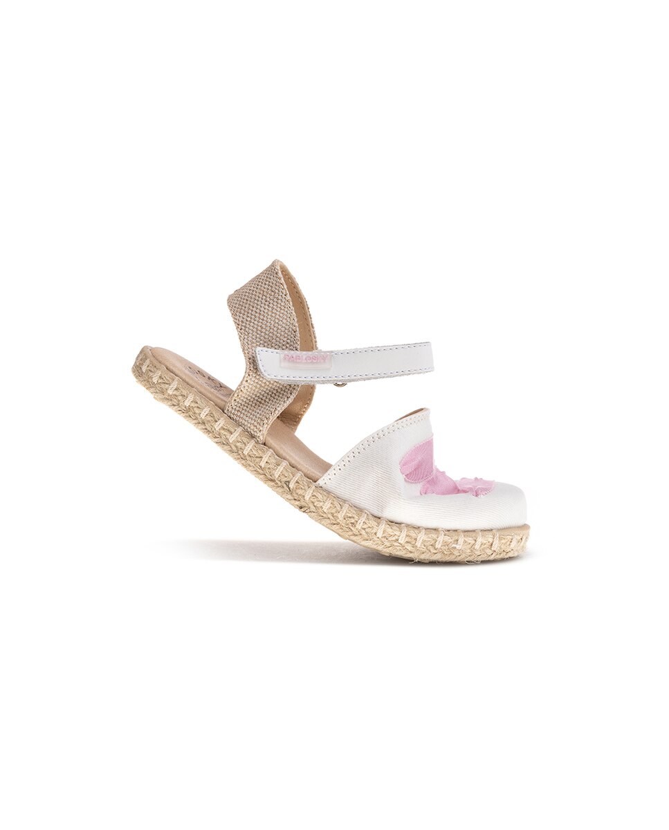 Alpercatas Infantil com Velcro Pablosky Rosa-2